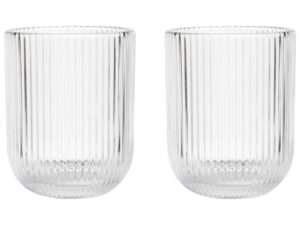 Sunday drinkglas ribbel 200ml S/2