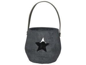 Sfeerlicht ø14xH13cm Grijs Ster