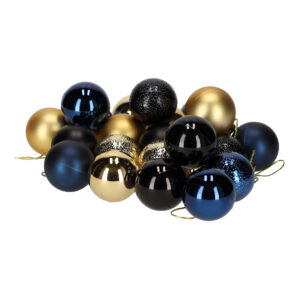 JENS Living Kerstballen Blauw/Goud /22