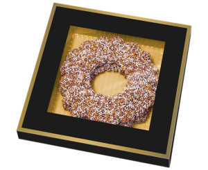 Goud / Zwart Chocolade Musketkransen XL 2 stuks