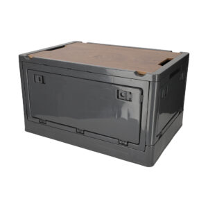 NORLÄNDER Krat met houten deksel Antraciet