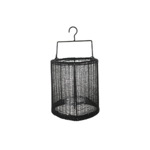 JENS Living Geweven Lantaarn Indy Small Zwart