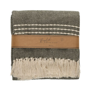 JENS Living Recycled Cotton Plaid Juul Groen