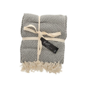 JENS Living Basic Recycled Cotton Plaid Grijs