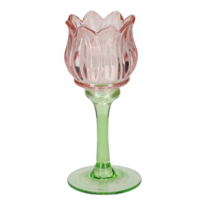 JENS Living Theelichthouder Tulp Roze Large