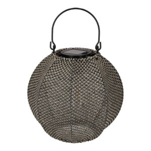 JENS Living Solar Lantaarn Indy Taupe/Zwart
