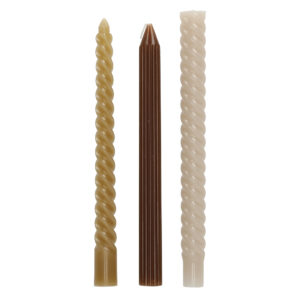 JENS Living Swirl Dinerkaarsen Taupe /3