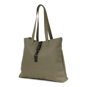 NORLÄNDER Dull PU Shopper Olijfgroen