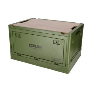 NORLÄNDER Krat met houten deksel Groen