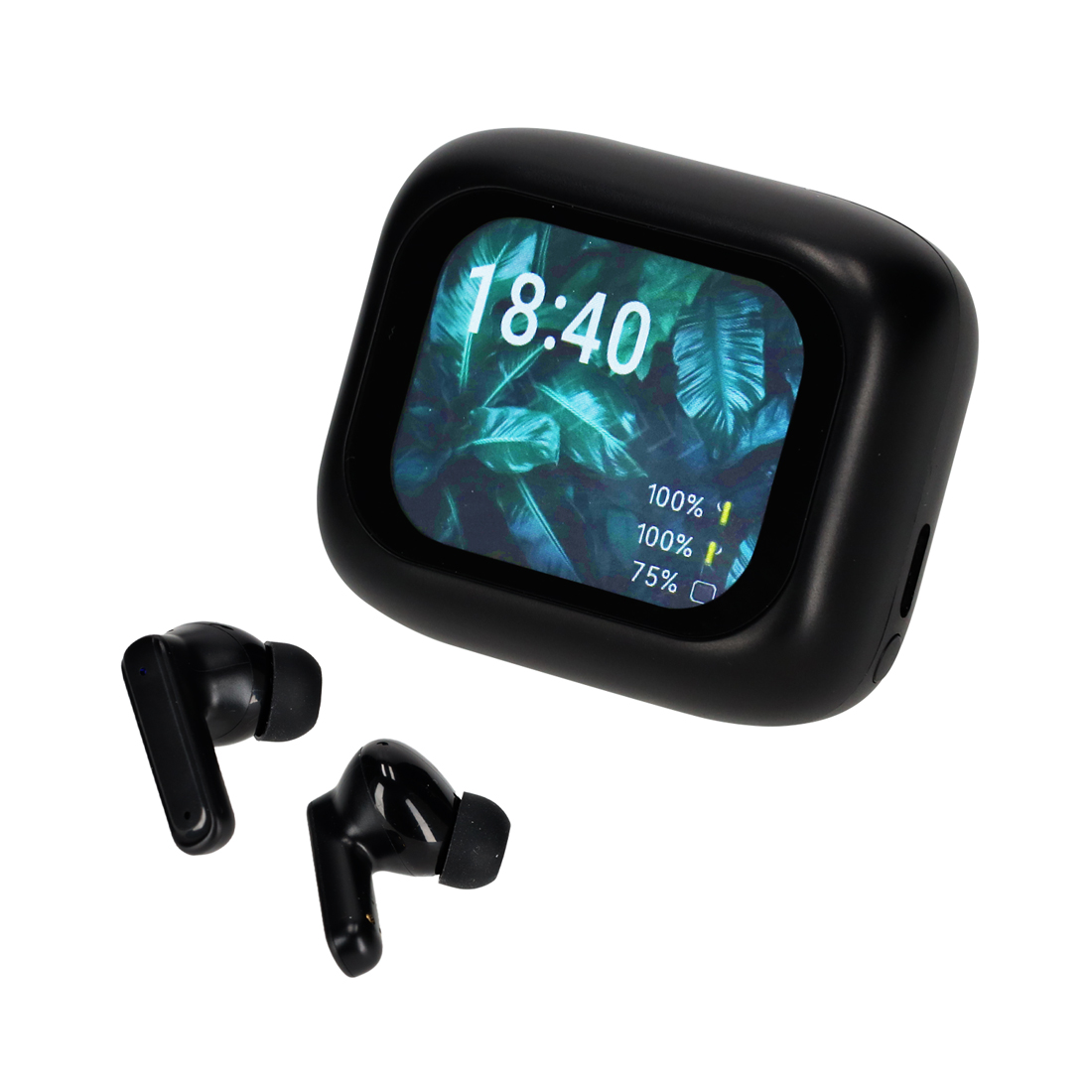 BRAINZ ANC/ENC Display Earbuds Jade Zwart