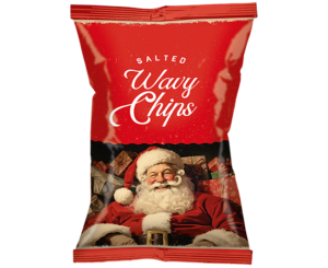 Vintage Christmas Ribbelchips Zout