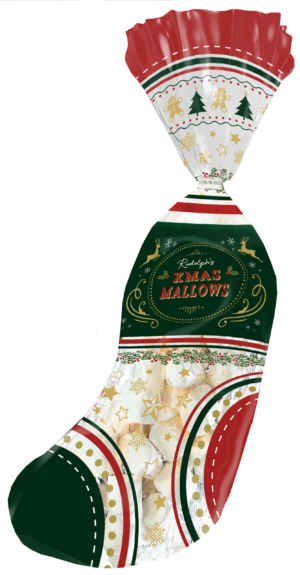 Rudolph Kerstsok marshmallows