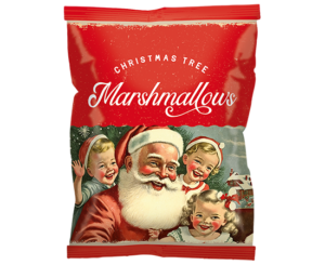 Vintage Christmas Marshmallows boompjes