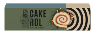 Robuust Cakerol hazelnoot in doos