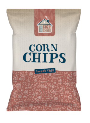 Cozy cabin Sweet chili corn chips