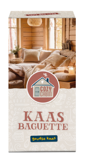 Cozy cabin Goudse kaas baguettes