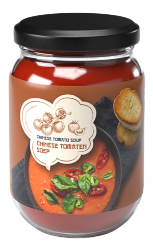 Asia Chinese tomatensoep veggie in pot