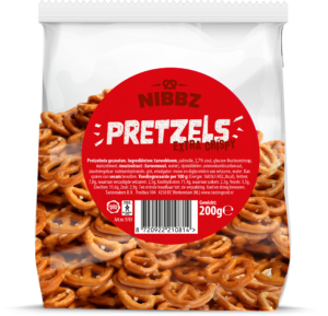 BF-Nibbz Mix pretzels transparante zak red