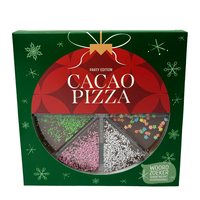 Happy Holidays Cacao pizza