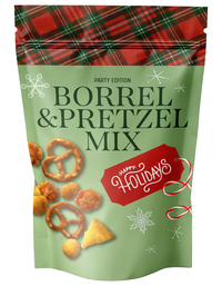 Happy Holidays Borrel & pretzel mix