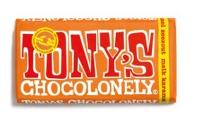 BFN-Tony Chocolonely karamel zeezout (oranje) 180g