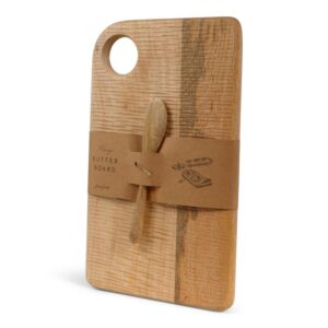 JENS Living Mango Boterbord Met Mes Naturel