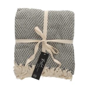 JENS Living Basic Recycled Cotton Plaid Grijs