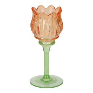 JENS Living Theelichthouder Tulp Oranje Large