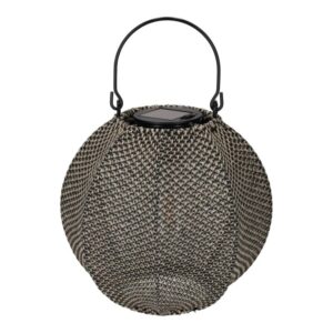 JENS Living Solar Lantaarn Indy Taupe/Zwart