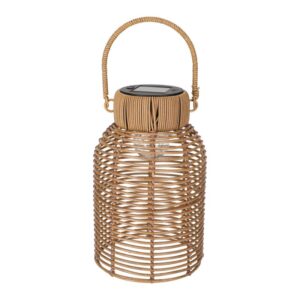 JENS Living Solar Lantaarn Rotan Bruin