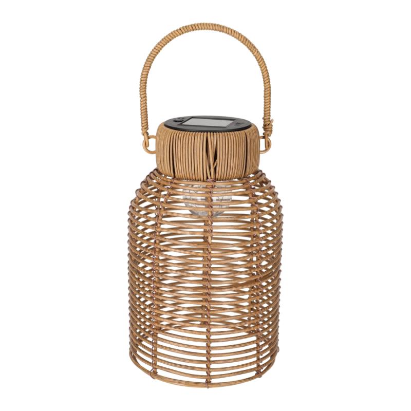 JENS Living Solar Lantaarn Rotan Bruin