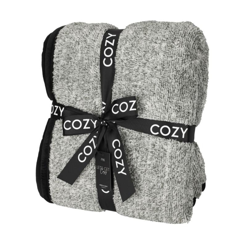 JENS Living Sherpa Plaid Zwart