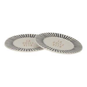 JENS Living La Dolce Vita Bordjes Zwart /2