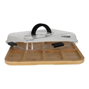 JENS Living Bamboe Snack Tray Met Deksel