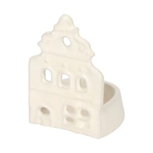 JENS Living Theelichthouder Huis Off-White Small