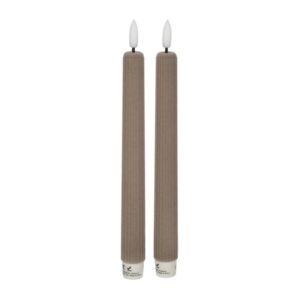 JENS Living LED Dinerkaars Fluweel Taupe /2