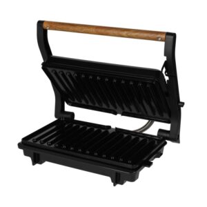 RØQUET Contactgrill Roots Zwart