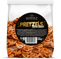 BF-Nibbz Mix pretzels transparante zak black-gold