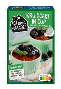 BF-Homemade Kruidcake in a cup blue-green
